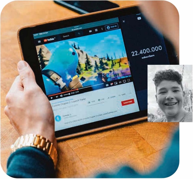 Cyrill schaut nur Videos mit vielen Likes.